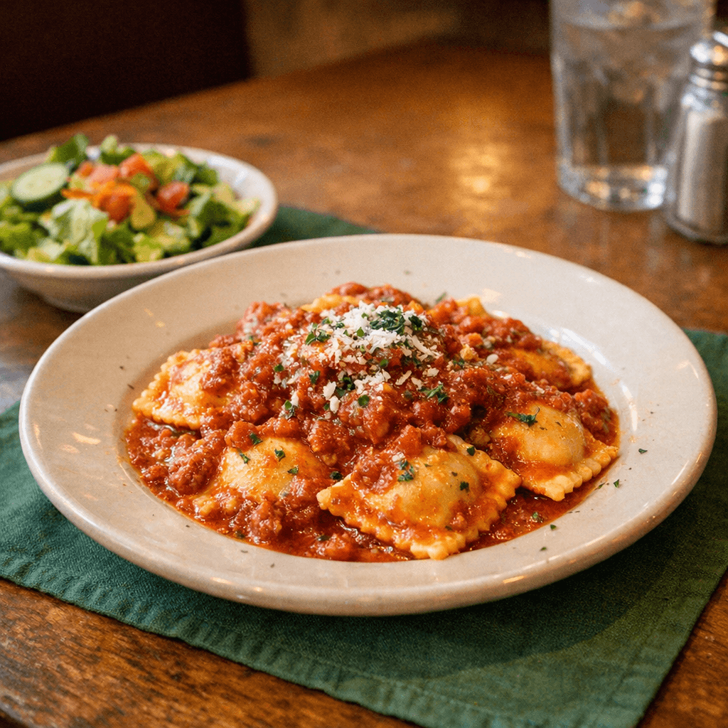 Gnocchi, Cheese Ravioli or Meat Tortellini